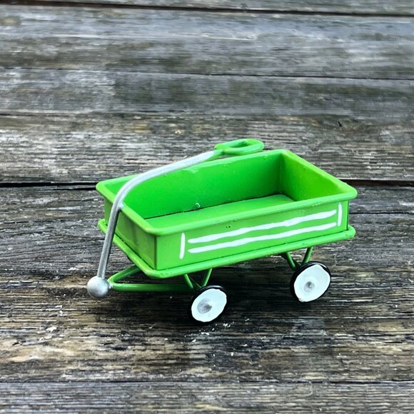 Vintage Lot Christmas Ornaments Kiddie Car Metal Wagon Wood Toy Dollhouse Cars - Picture 13 of 15